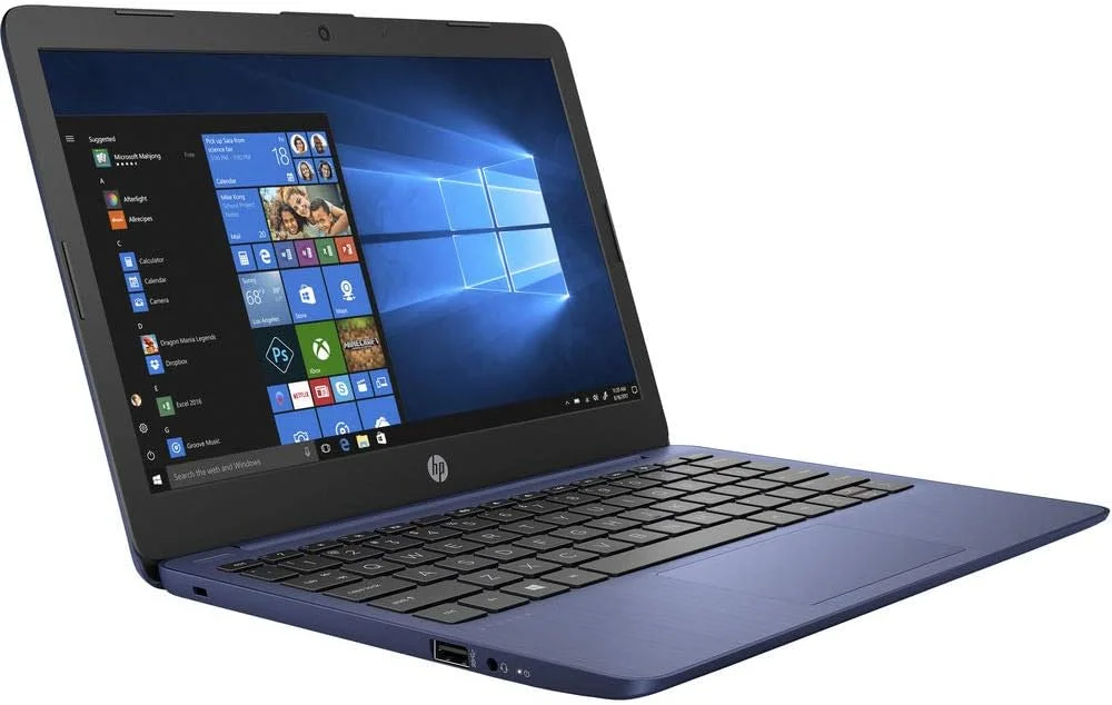Laptop HP Stream 11.6 pulgadas HD Intel Celeron N4000 4GB RAM 32GB eMMC azul real