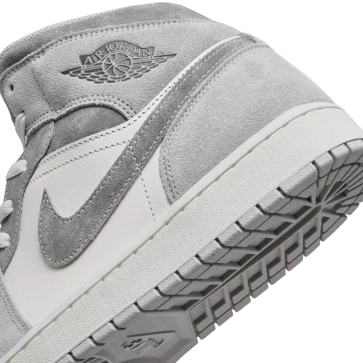 Air Jordan Retro 1 Mid SE Casual Shoes Men's Neutral Grey