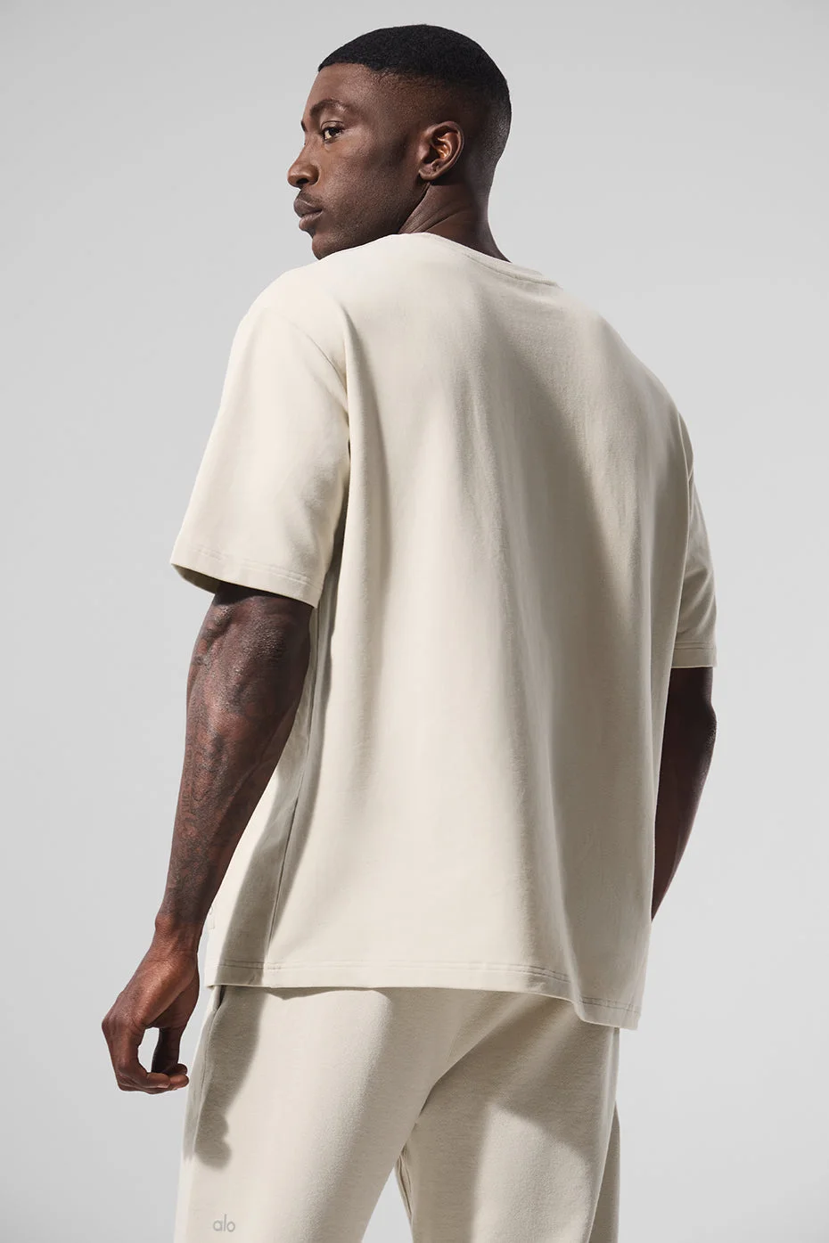 Alo Yoga Double Take Short Sleeve - Bone