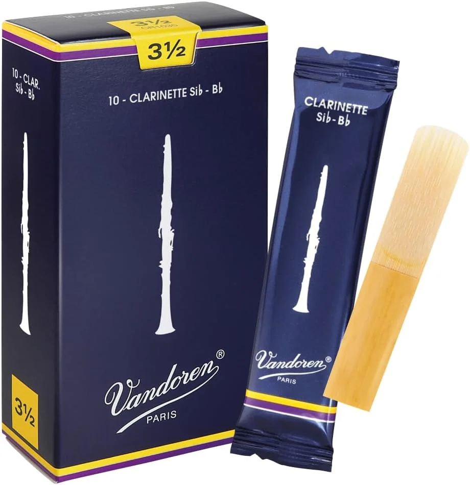Cañas Vandoren CR1035 para clarinete Bb tradicionales fuerza 3.5 caja de 10
