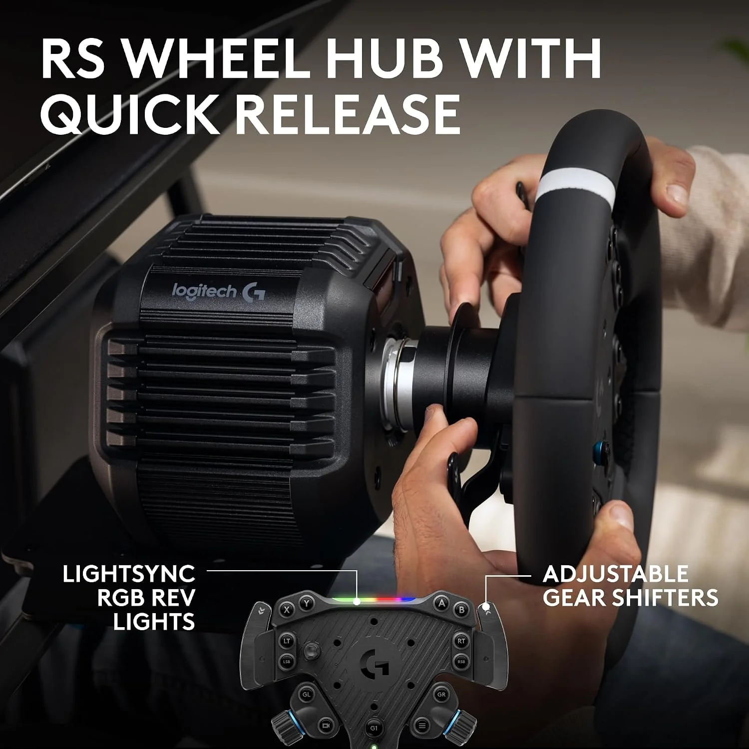 Logitech G RS50 - Volante, Hub y Base para Xbox/PC