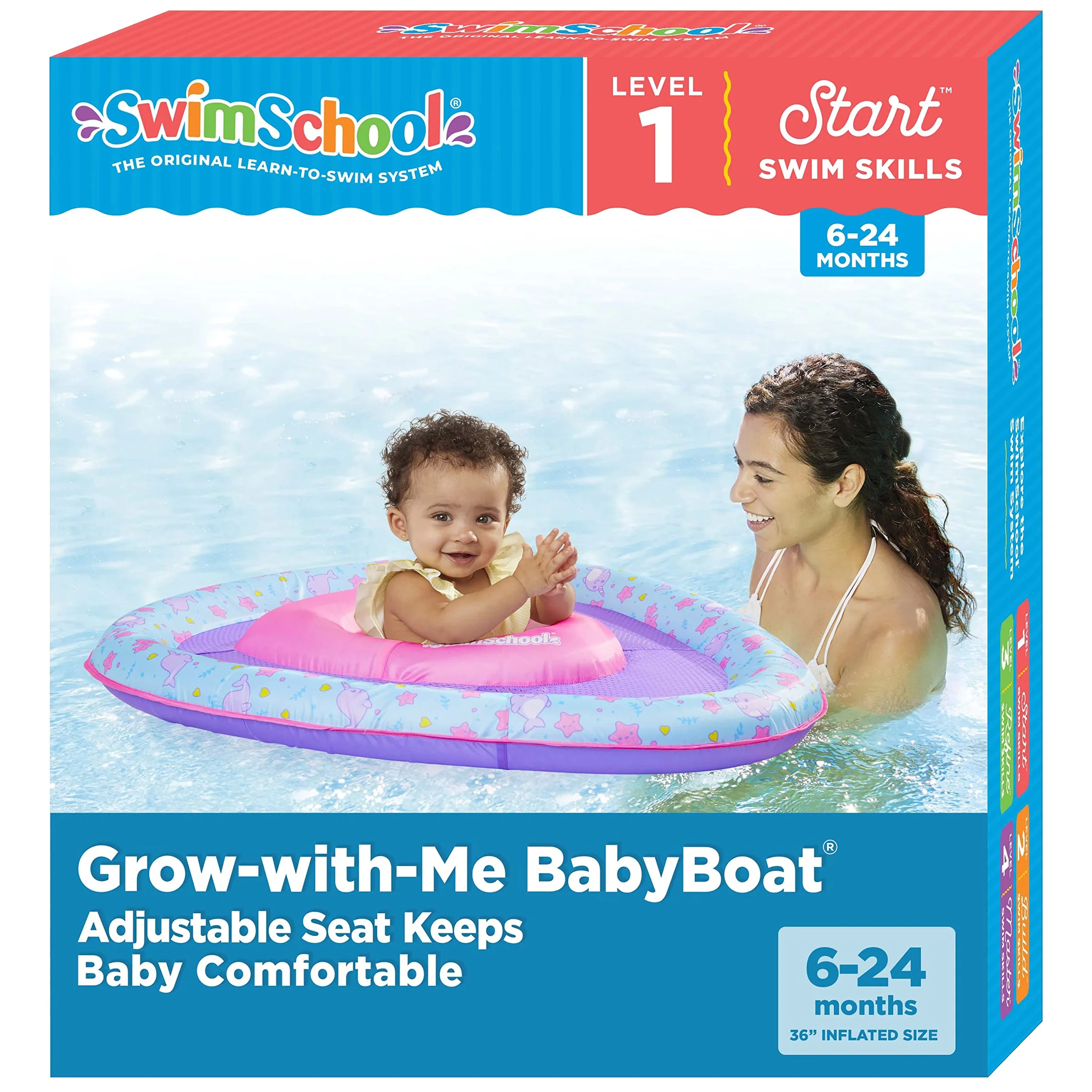 Flotador inflable para bebé Swimschool Splash & Play, 6-24 meses