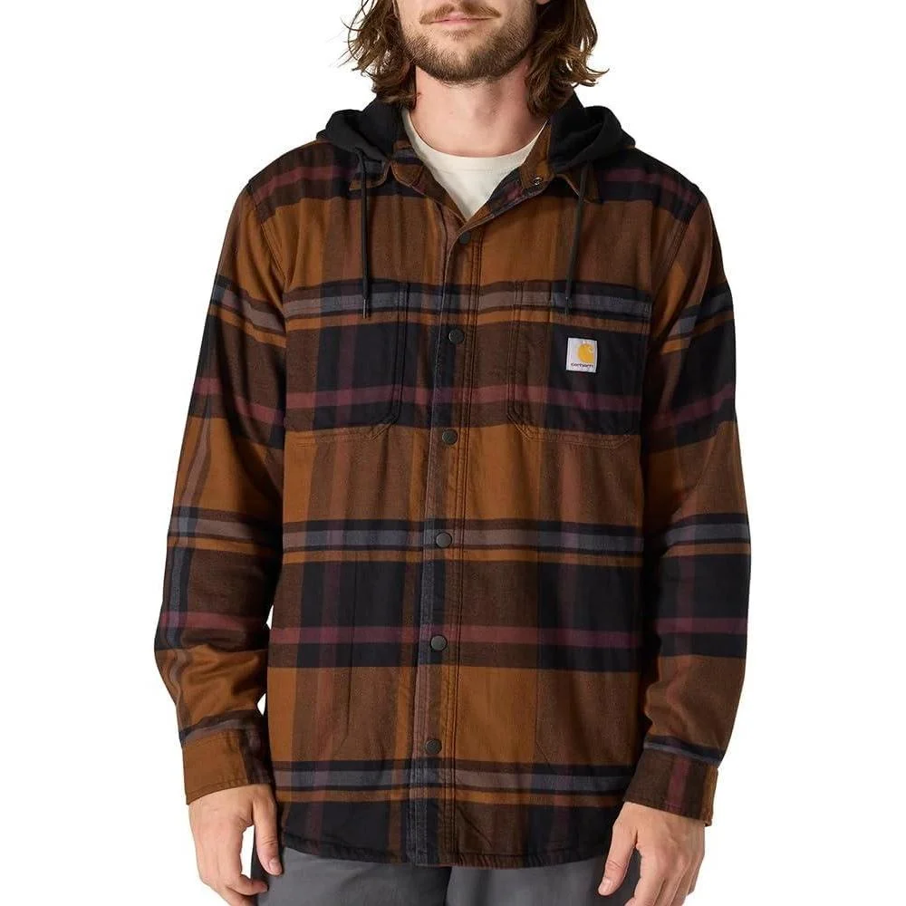 Carhartt Camisa con Capucha para Hombre Resistente y Flexible con Ajuste Relajado y Forro Polar