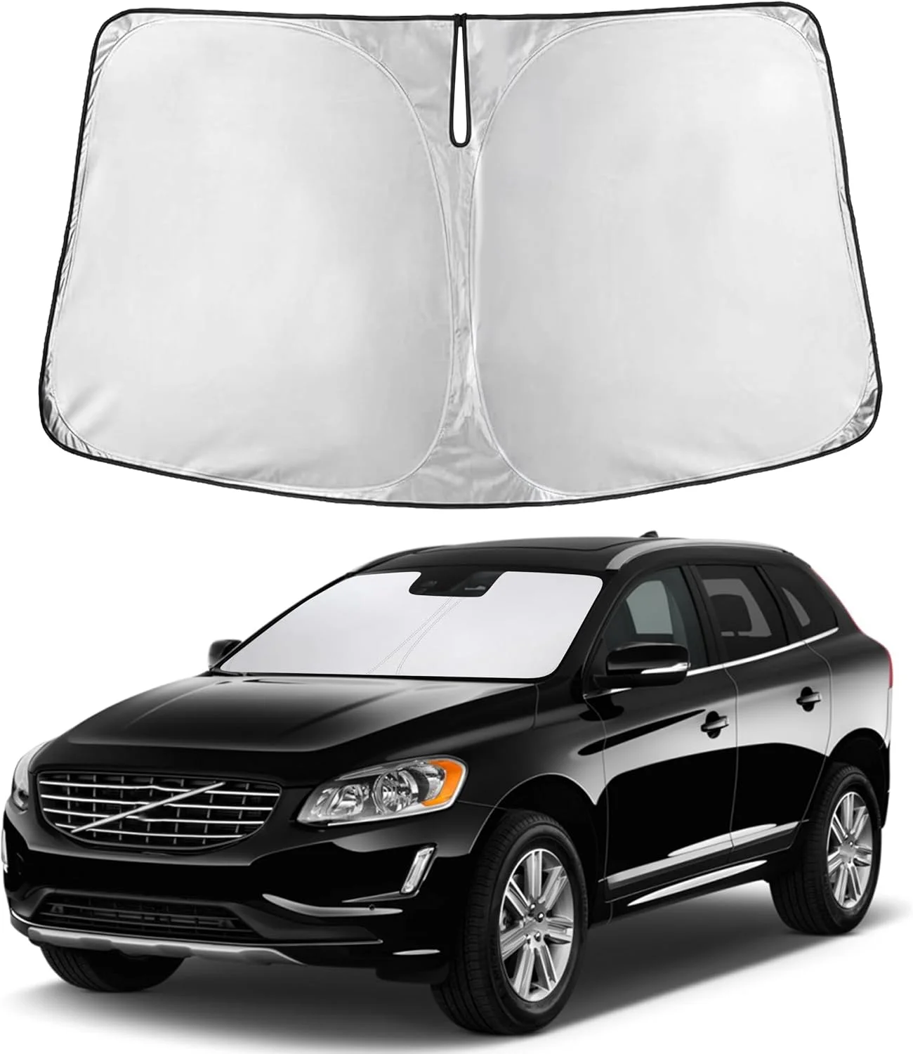 Parasol para parabrisas EcoNour compatible con Volvo XC60 2010-2017