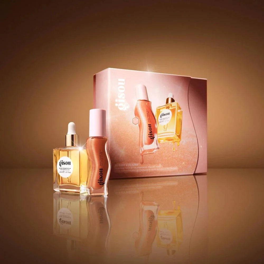 Glossy & Glazed Set de Regalo Aceite para Cabello y Labios