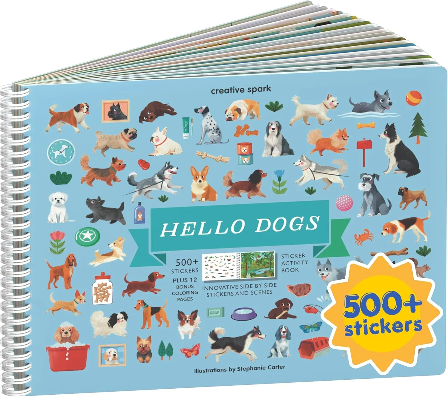 Cupkin Hello Dogs Coloring & Sticker Activity Book | 500+ Stickers