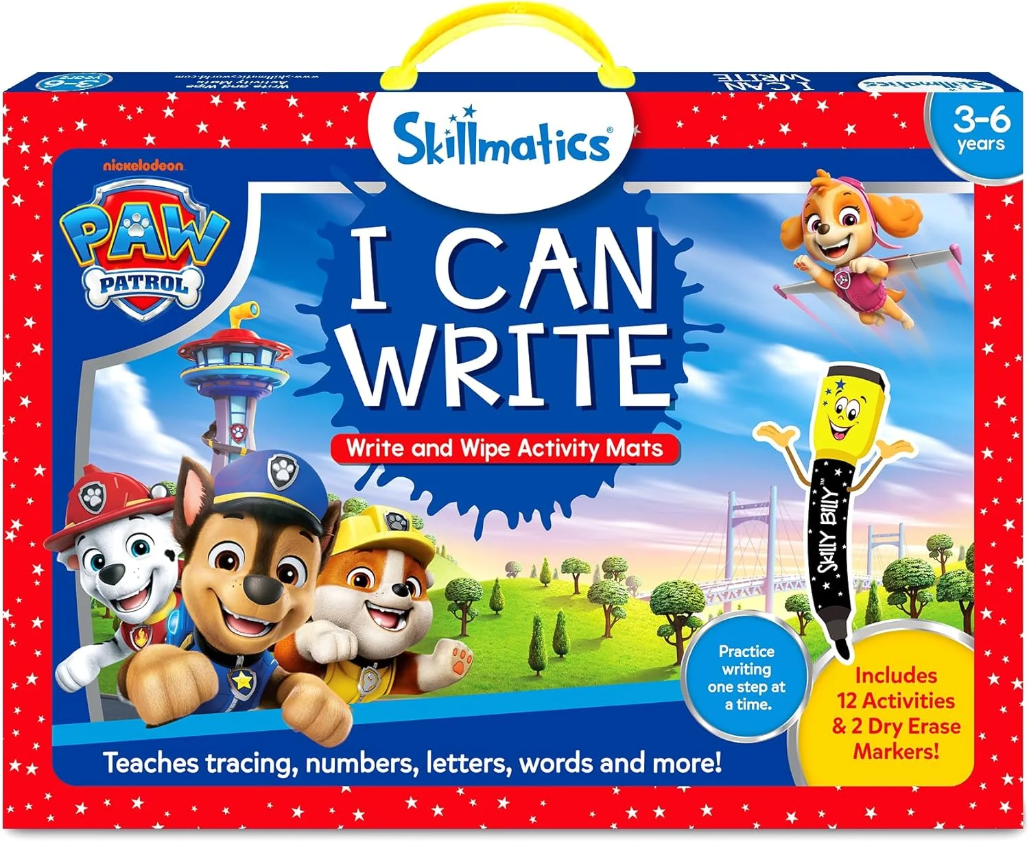 Tapetes de actividades reutilizables I Can Write PAW Patrol Skillmatics