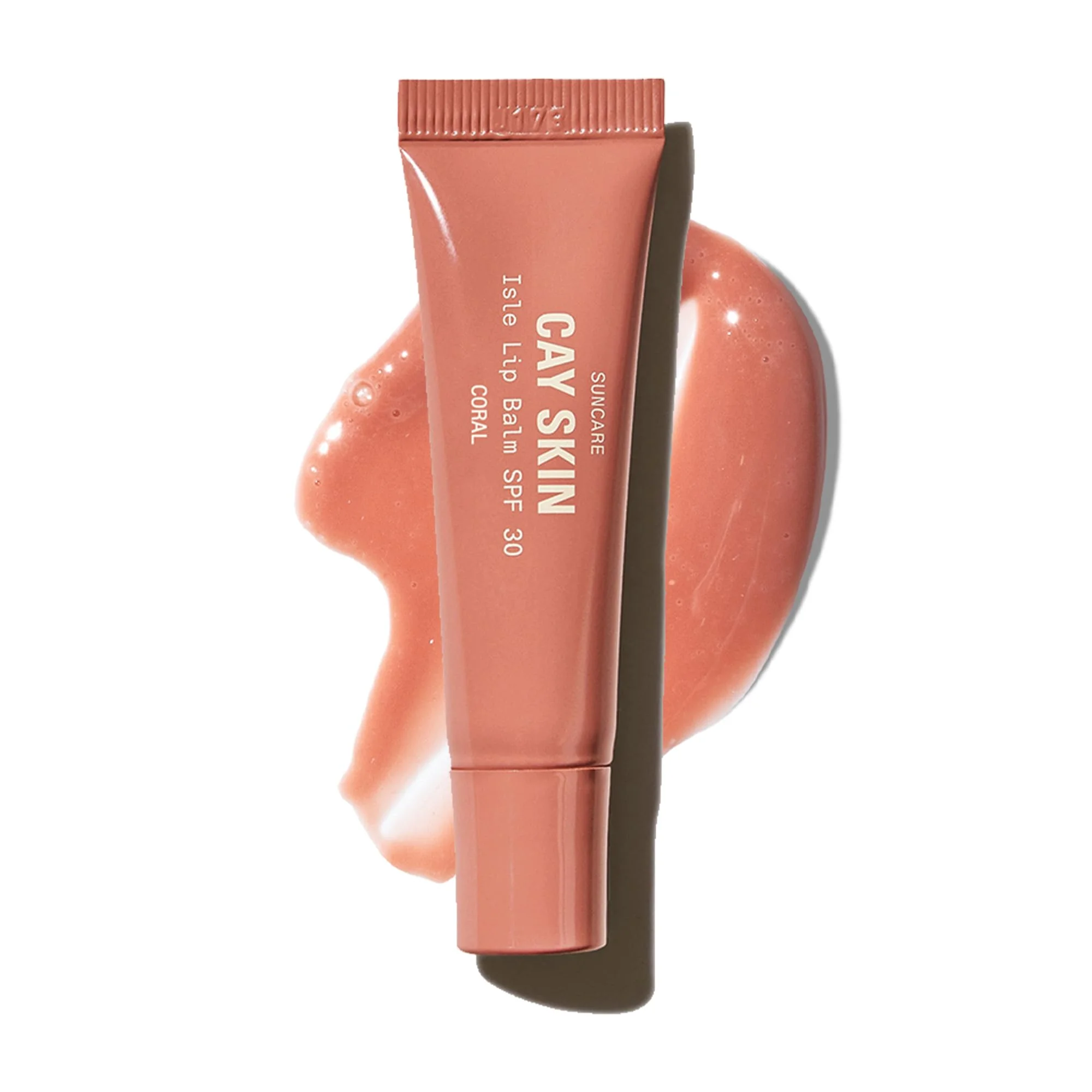 Bálsamo labial Cay Skin Isle SPF 30 Coral con brillo hidratante