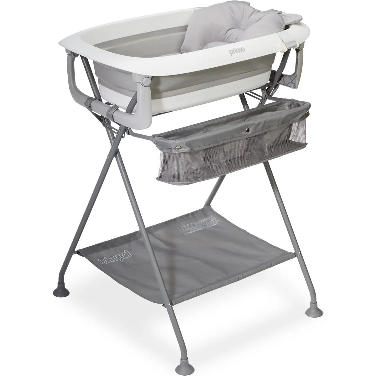 Primo SquishSplash Bañera Plegable con Soporte y Cojín Ergonómico