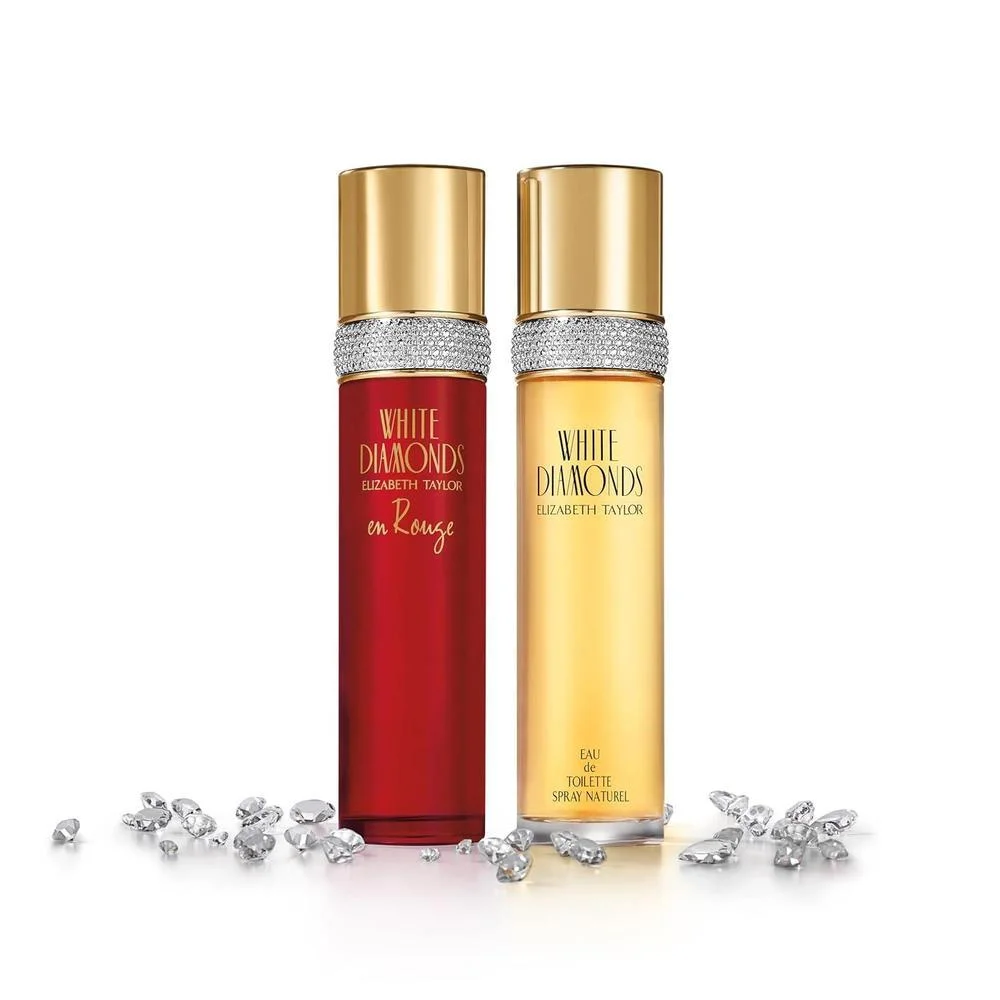 Elizabeth Taylor Perfume para mujer, White Diamonds En Rouge, Eau De Toilette EDT Spray