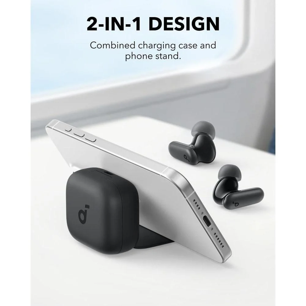 Auriculares Anker Soundcore P30i con cancelación de ruido, graves potentes, 45h de reproducción, funda 2 en 1 y soporte para teléfono