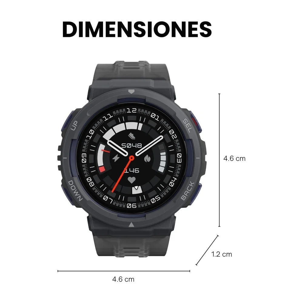 Amazfit Active Edge - Reloj Inteligente De 1.811 Cm, Resistente Reloj Deportivo Y Fitness, GPS, Entrenador De Salud AI, Batería De 16 Días, Más De 130 Modos