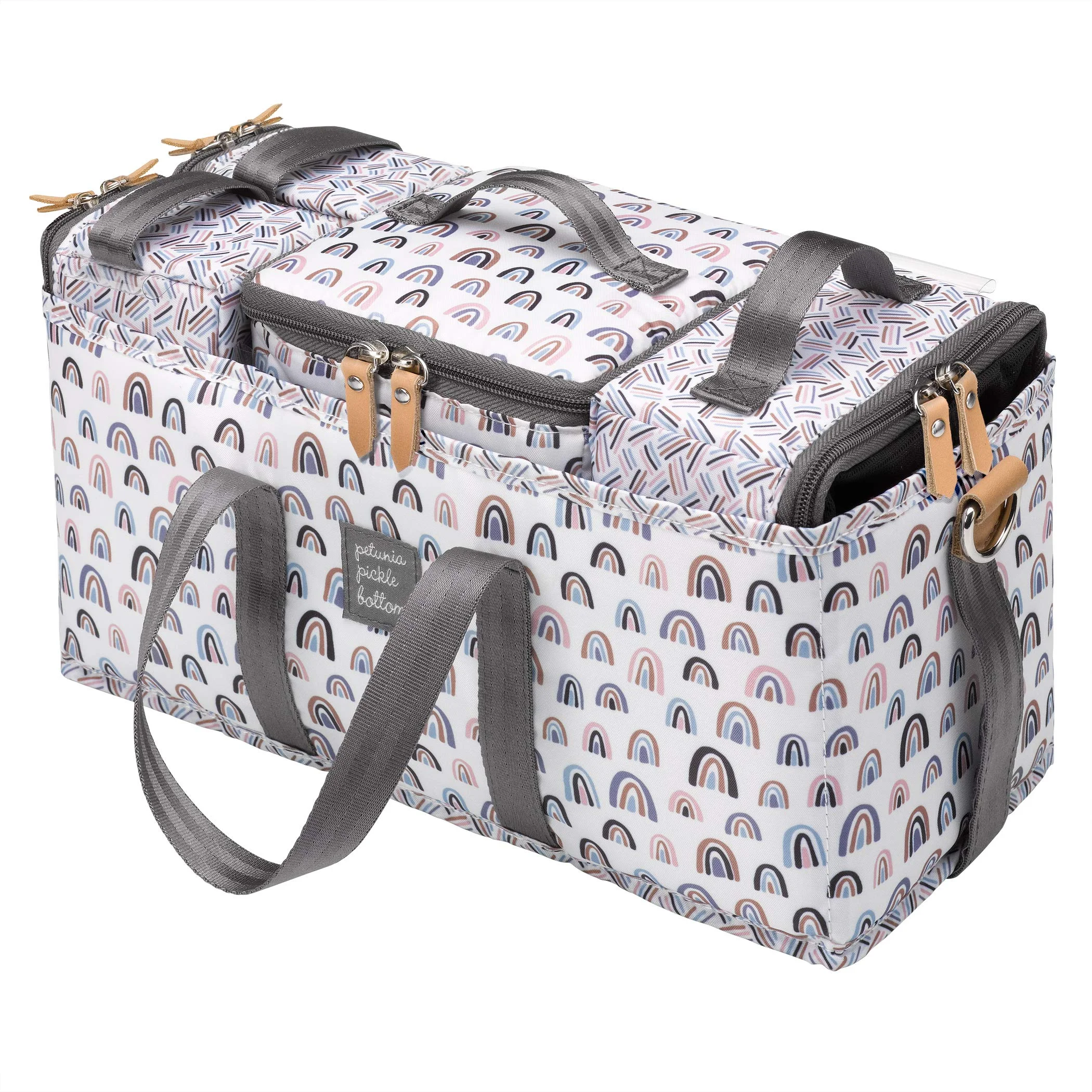 Petunia Pickle Bottom Deluxe Kit, 3-in-1 Grid Caddy Organizer, Lightweight Packing Cubes, Organize Diaper Bag, Stroller, Nursery, Unity