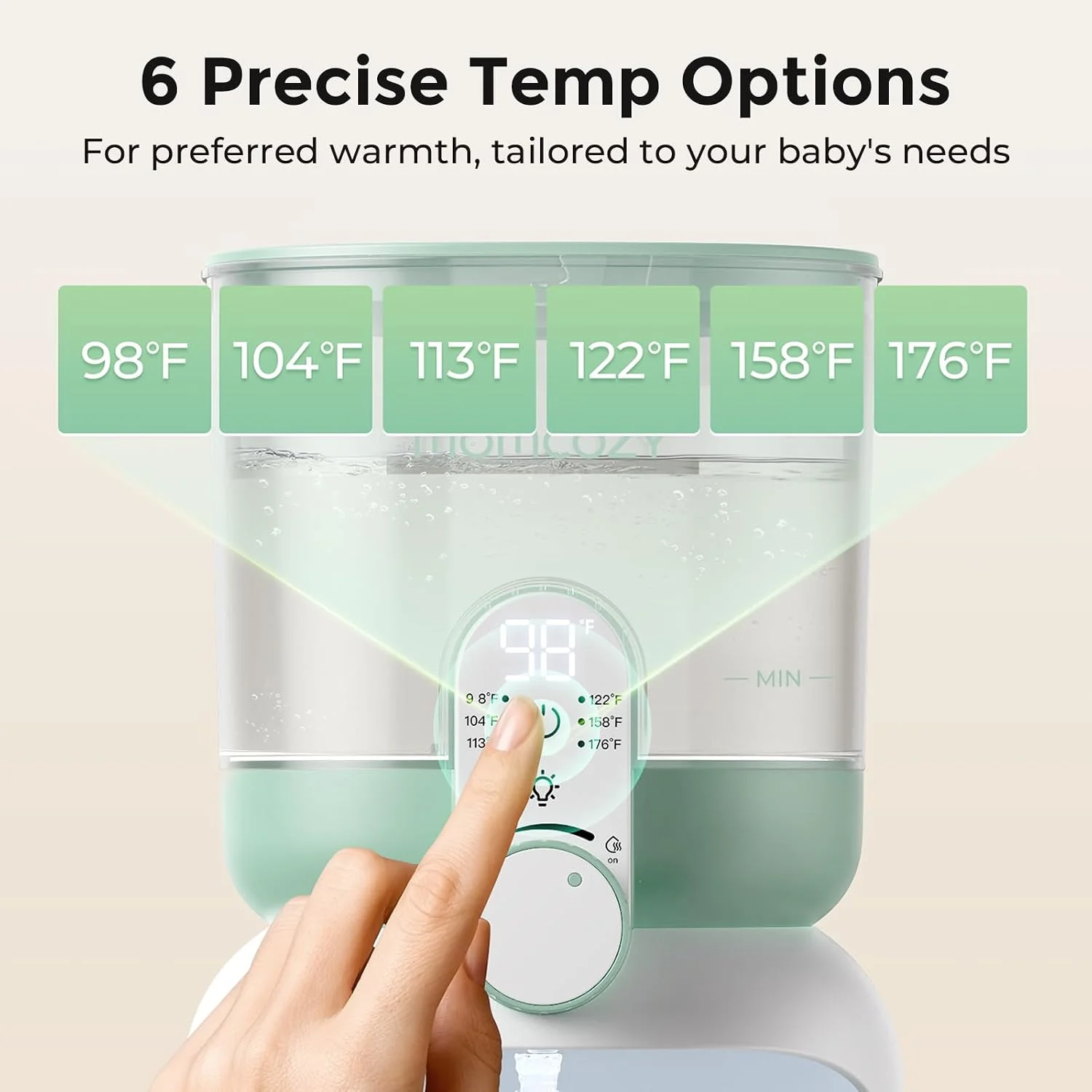Momcozy Dispensador de Agua Caliente Instantáneo 57 oz para Fórmula