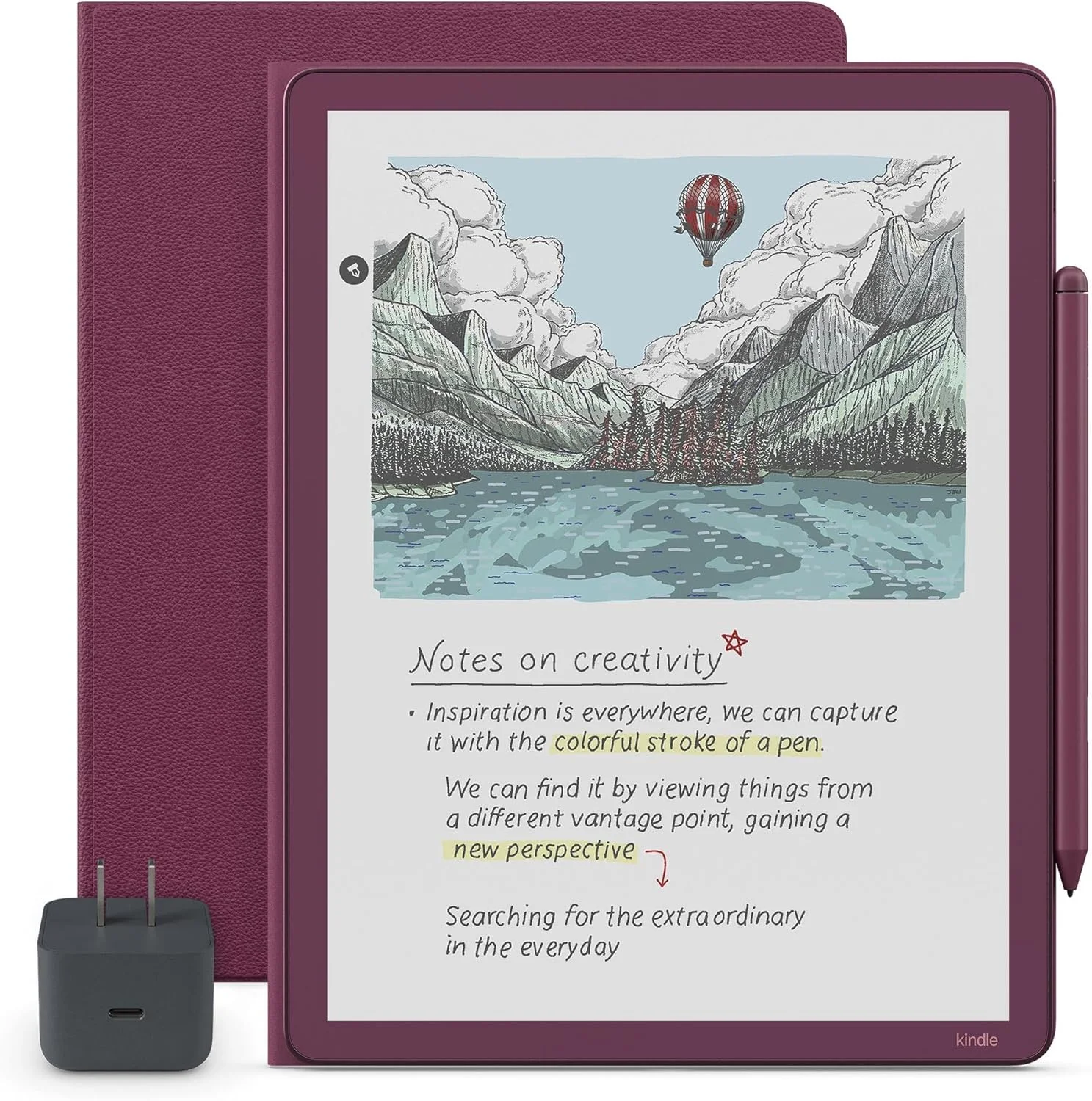 Amazon Kindle Scribe Colorsoft Essentials Bundle - Caramel (Lápiz Premium + Folio)