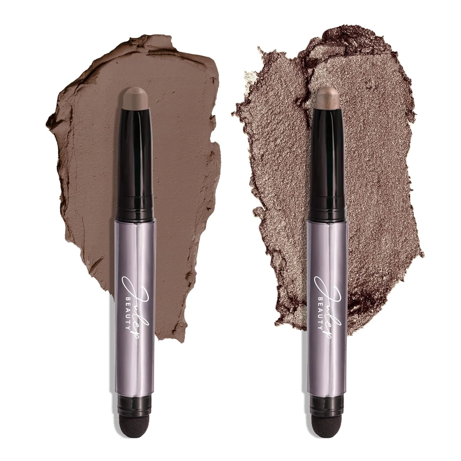Sombra de Ojos Julep Eyeshadow 101 Crema a Polvo Dúo Taupe Shimmer & Stone Matte