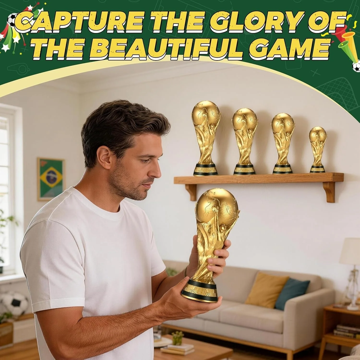 Replica of the 2026 World Cup trophy
