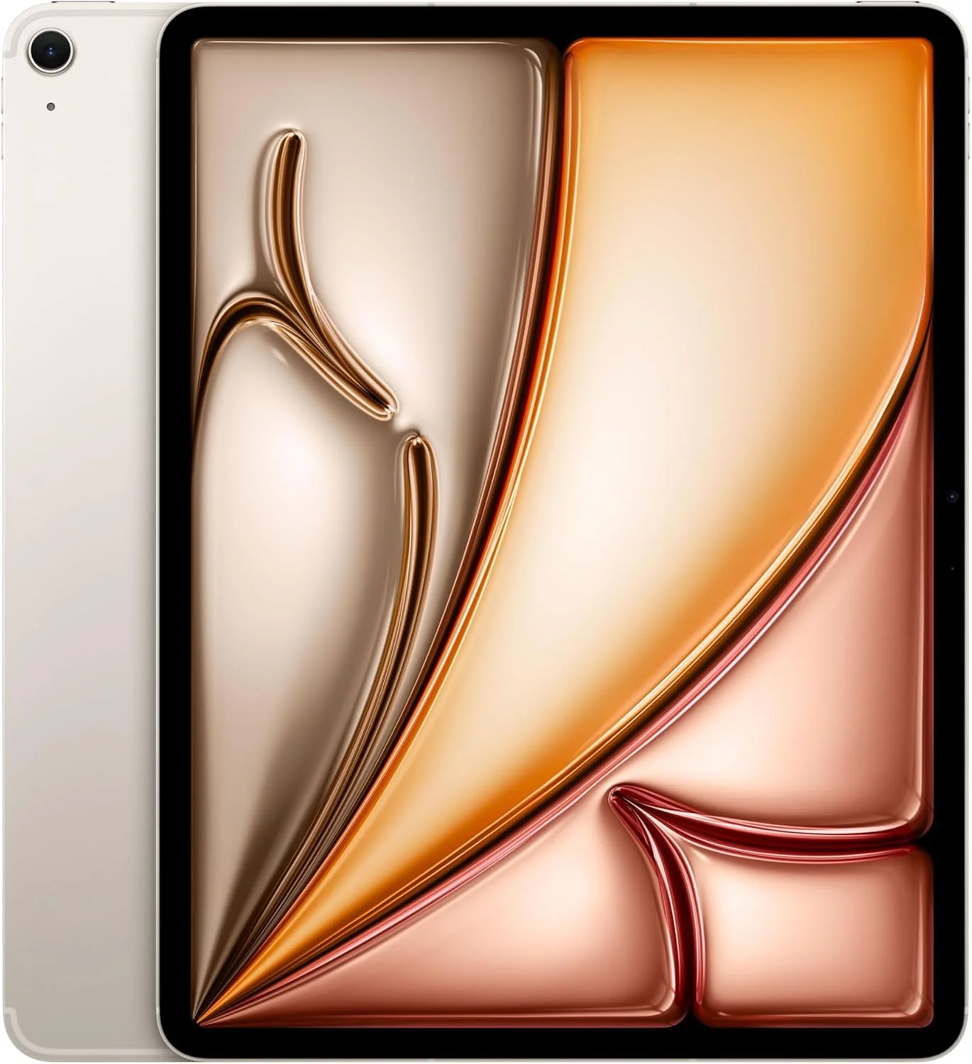 Apple iPad Air 13-inch (M4): Liquid Retina Display, 512GB, 12MP Front/Back Camera, Wi-Fi 7 with Apple N1 + 5G Cellular, Touch ID, All-Day Battery Life — Starlight
