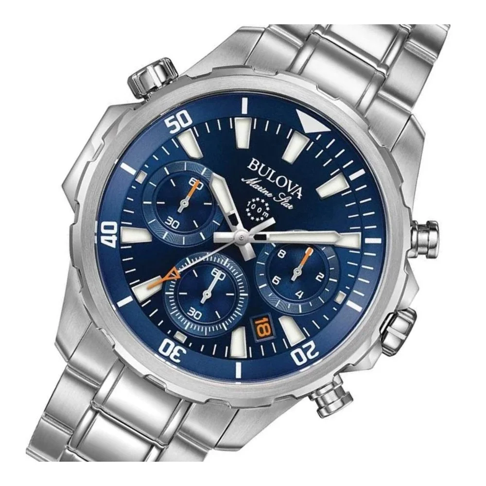 Bulova 96B256 Marine Star Cronógrafo - Esfera Azul 43mm