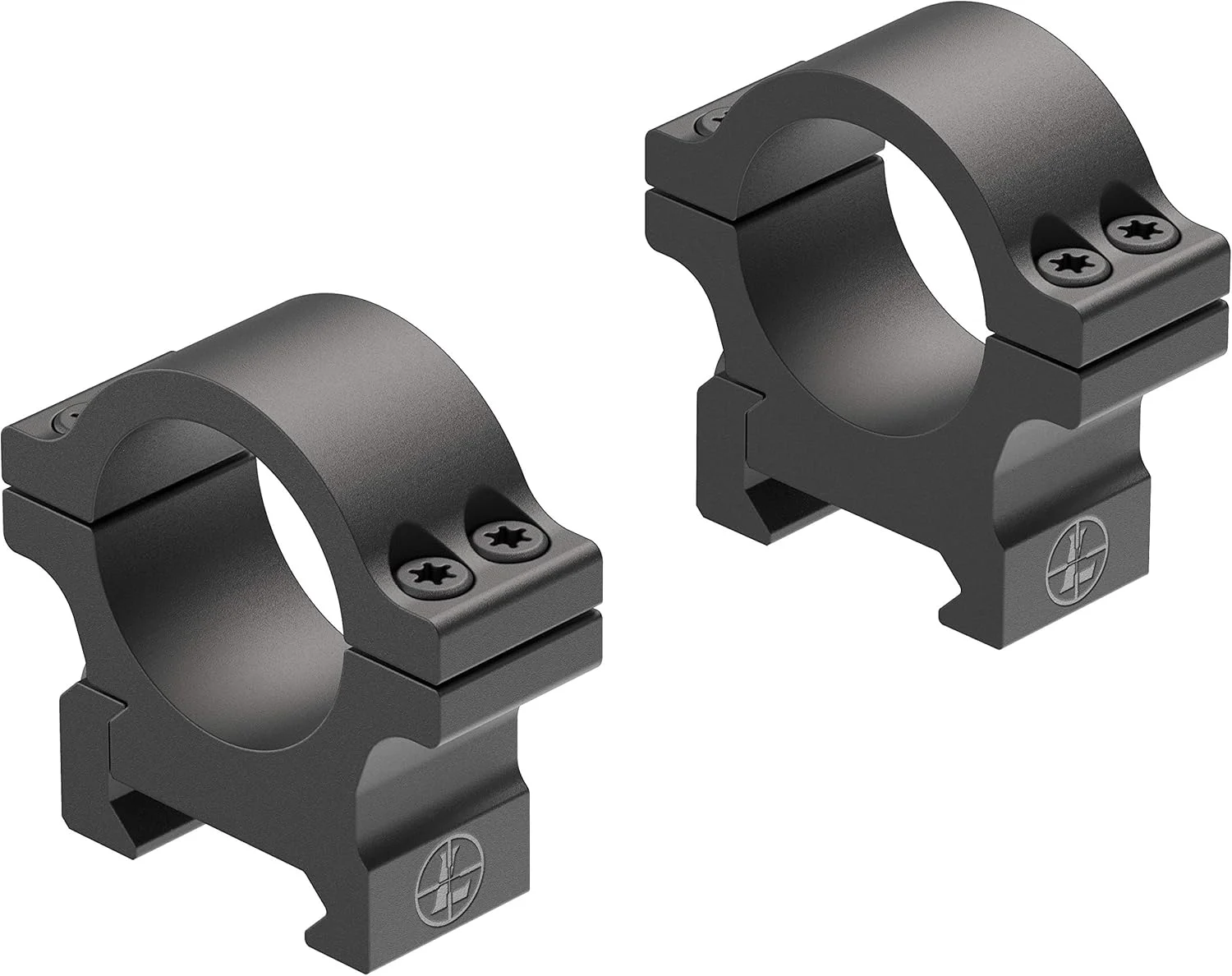 Leupold Open Range Cross-Slot Rings 1", 1" Low with a Matte Finish