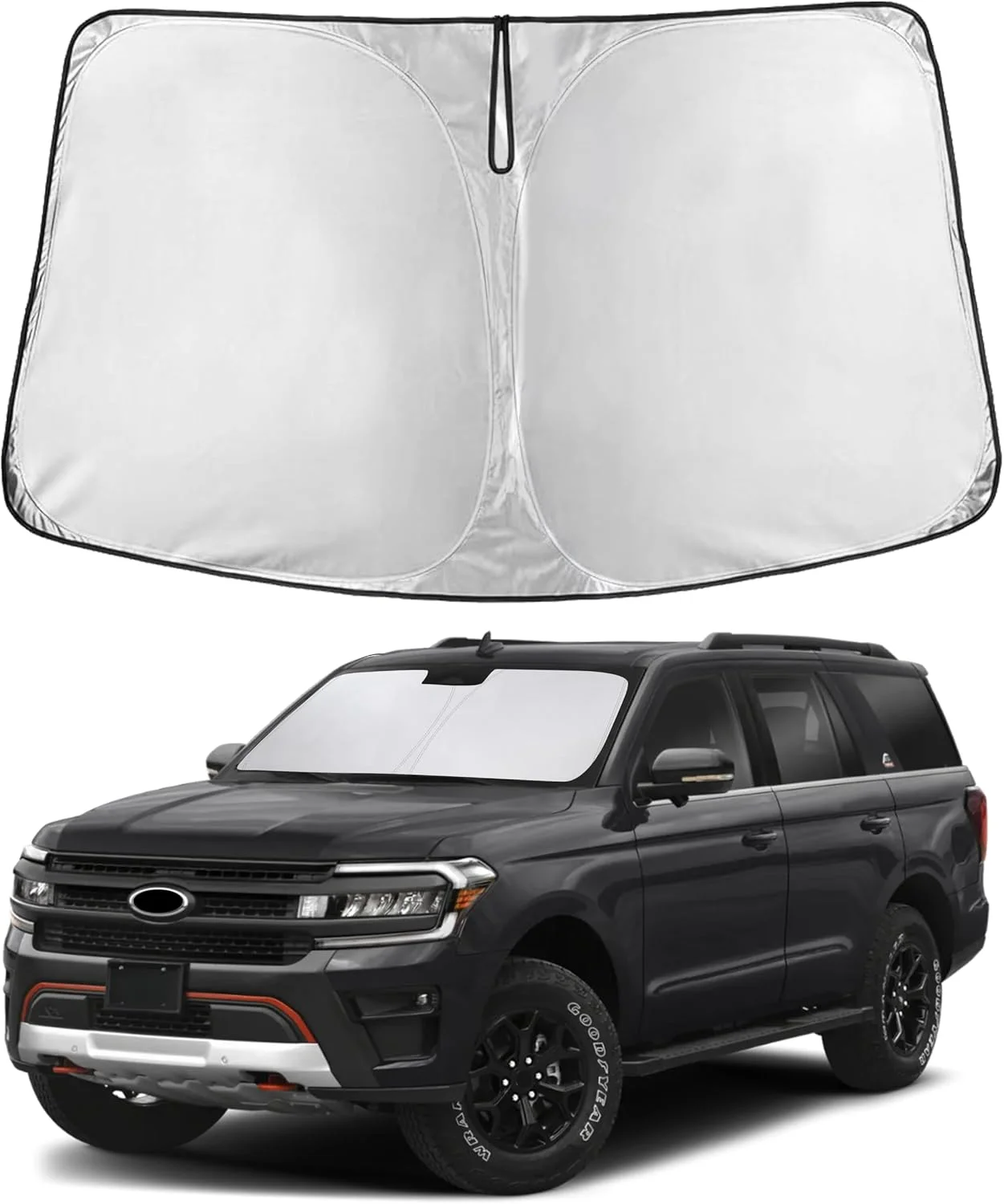 Parasol para parabrisas EcoNour compatible con Ford Expedition 2018-2025
