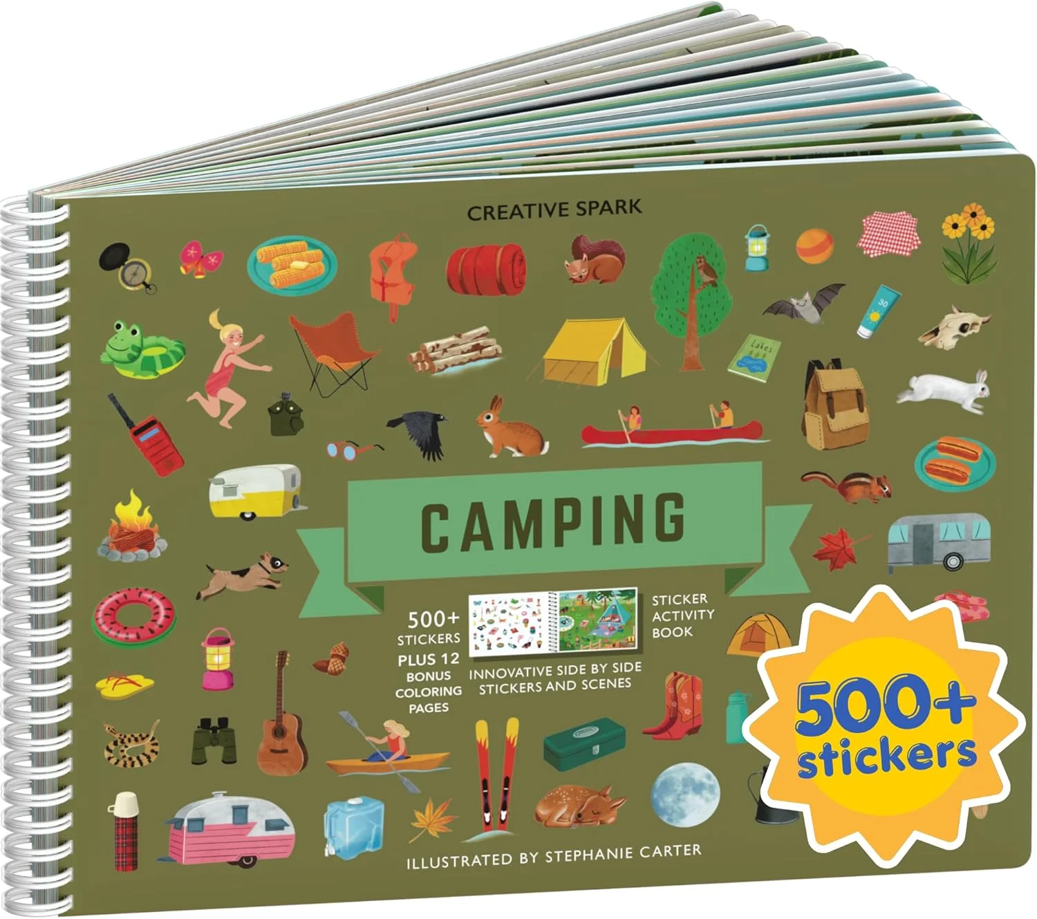 Cupkin Camping Coloring & Sticker Activity Book | 500+ Stickers