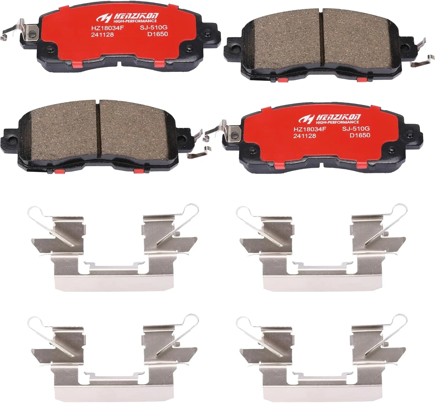 Pastillas de freno delantero cerámicas D1650 para Nissan Altima 2013-2023 y Nissan LEAF 2014-2017