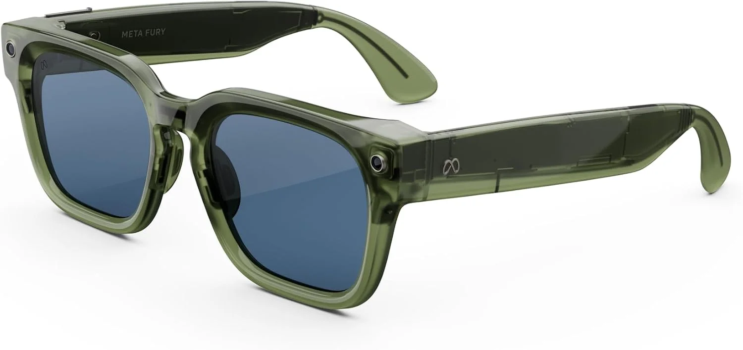 Meta Fury - Racing Green / Blue Atlantic — Lentes AI con cámara y audio