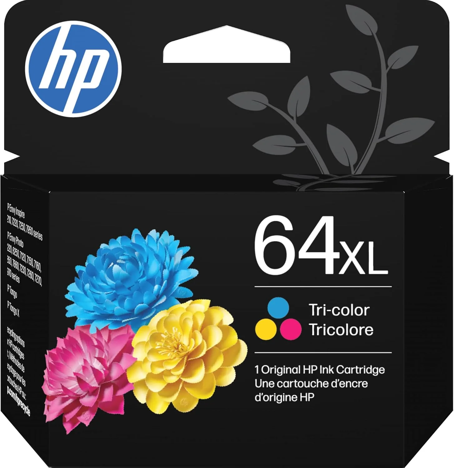 Cartucho de tinta HP 64XL tricolor de alto rendimiento