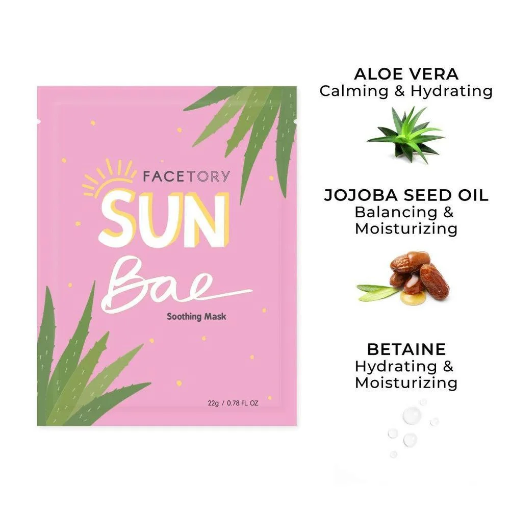 Sun Bae Mascarilla Facial con Aloe y Manteca de Karité