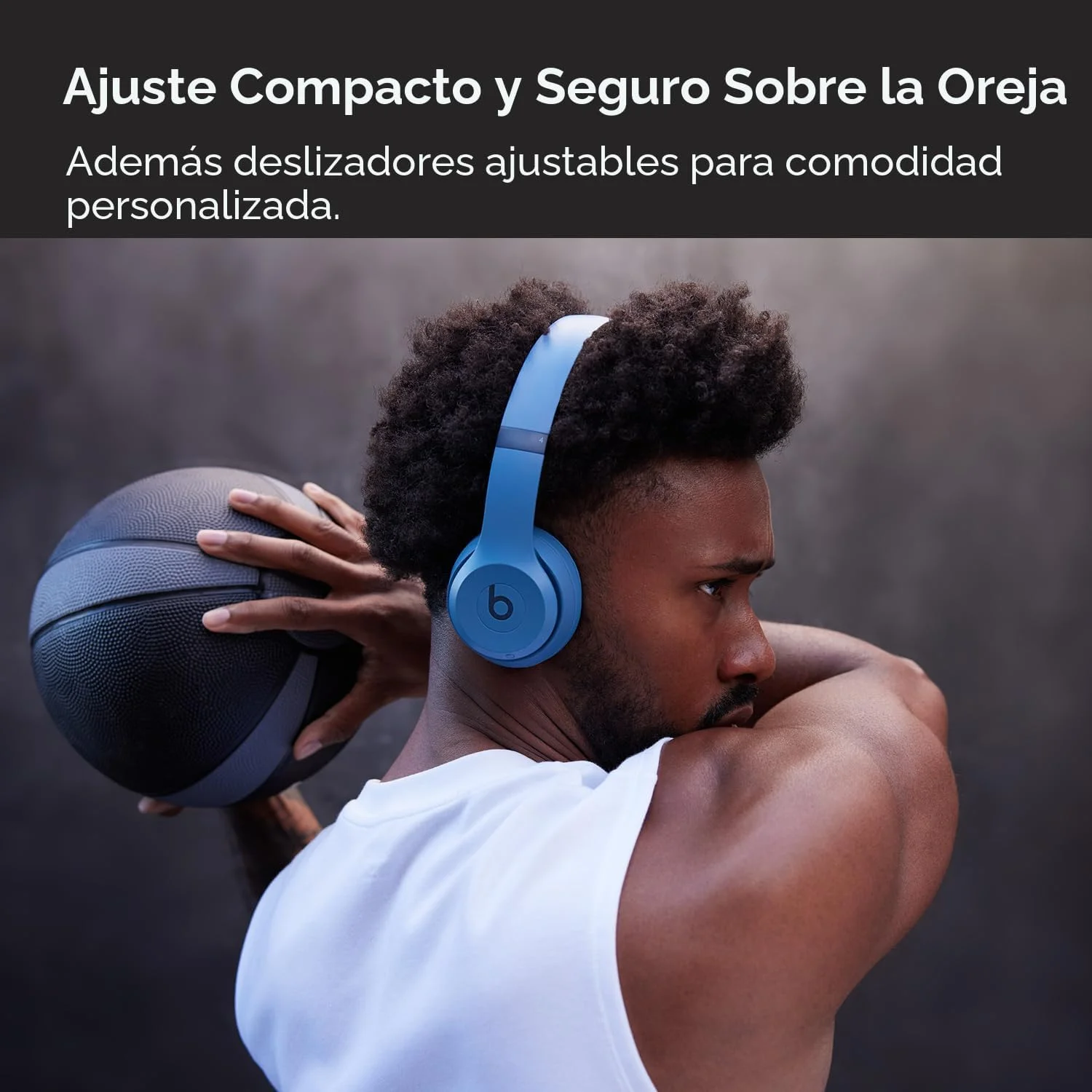 Beats Solo 4 - Azul Pizarra — Audífonos inalámbricos Bluetooth on-ear, hasta 50h
