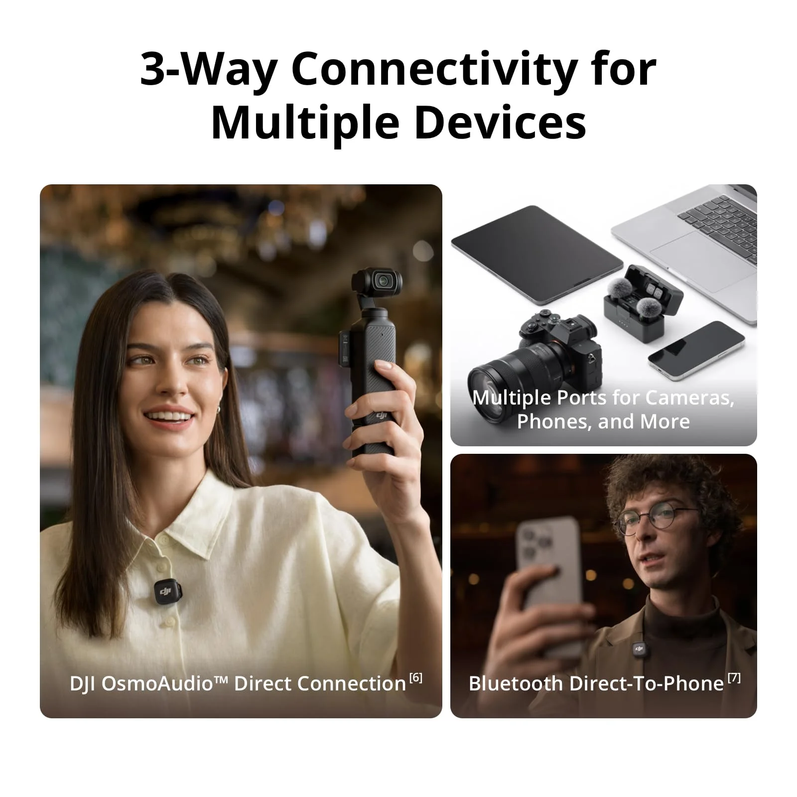 DJI Mic 3 (2 TX + 1 RX + Estuche de carga)