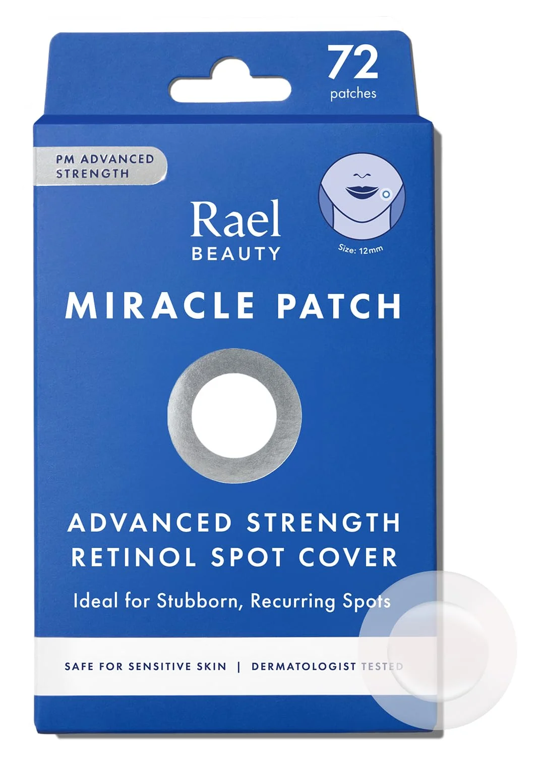 Mascarilla Facial Rael Miracle Retinol PM Spot Cover Hidrocloide Antiacné 72 Parches