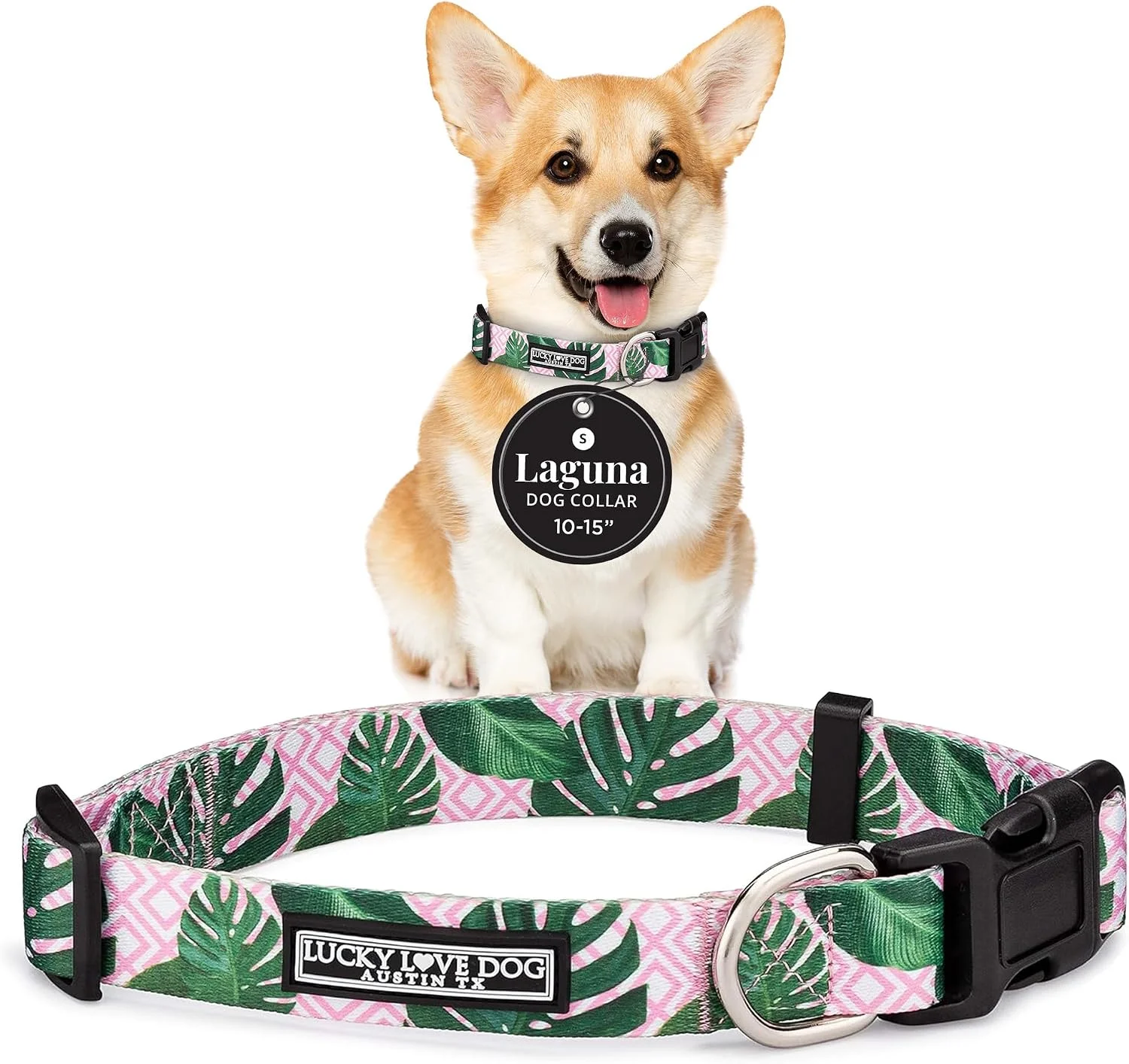 Collar ajustable Lucky Love Dog para perros pequeños Laguna talla S