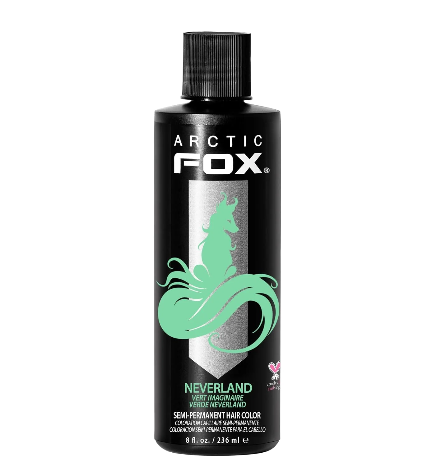 ARCTIC FOX Semi-Permanent Hair Color Neverland - Vegan No Ammonia - 8 Fl Oz