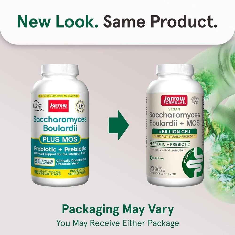 Suplemento de Saccharomyces Boulardii + MOS, probióticos para la salud digestiva y tracto intestinal, 90 cápsulas