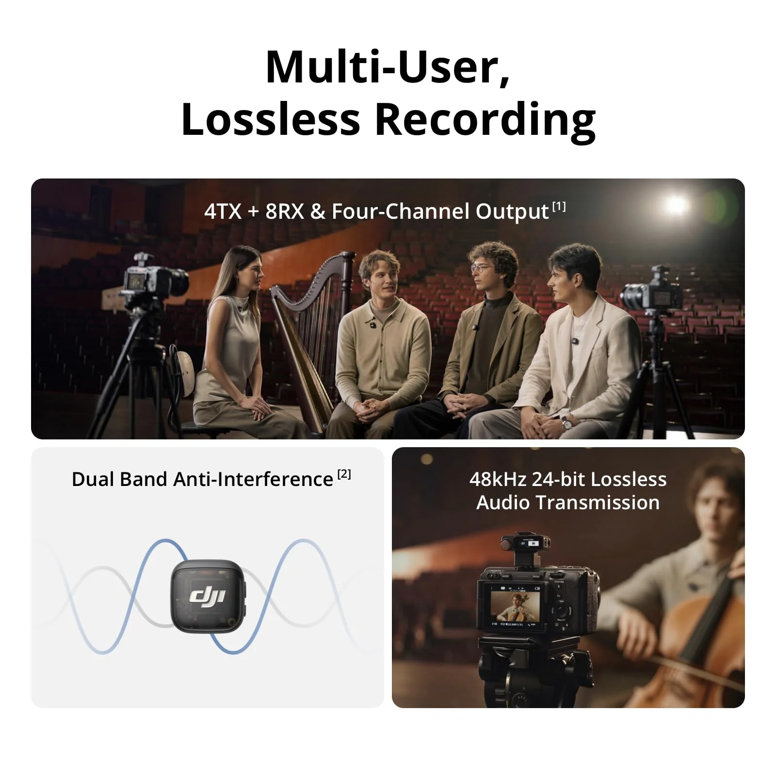 DJI Mic 3 (2 TX + 1 RX + Estuche de carga)