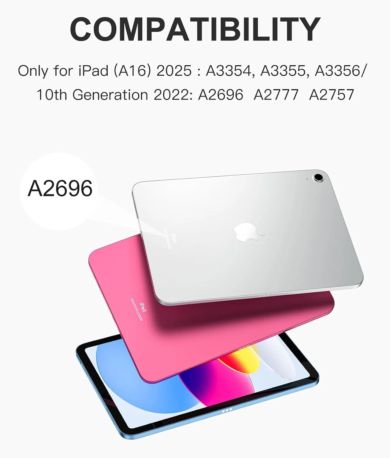 Funda con Teclado Harvopu para iPad 11" (A16) / iPad 10.ª Gen - Blanco