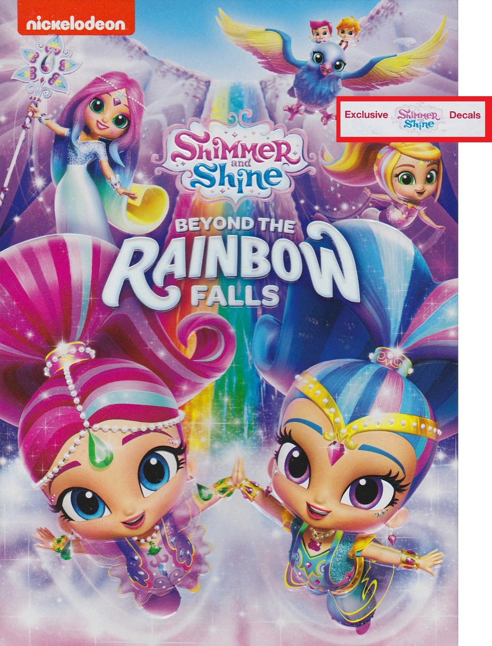 DVD Shimmer and Shine Beyond The Rainbow Falls with Decals