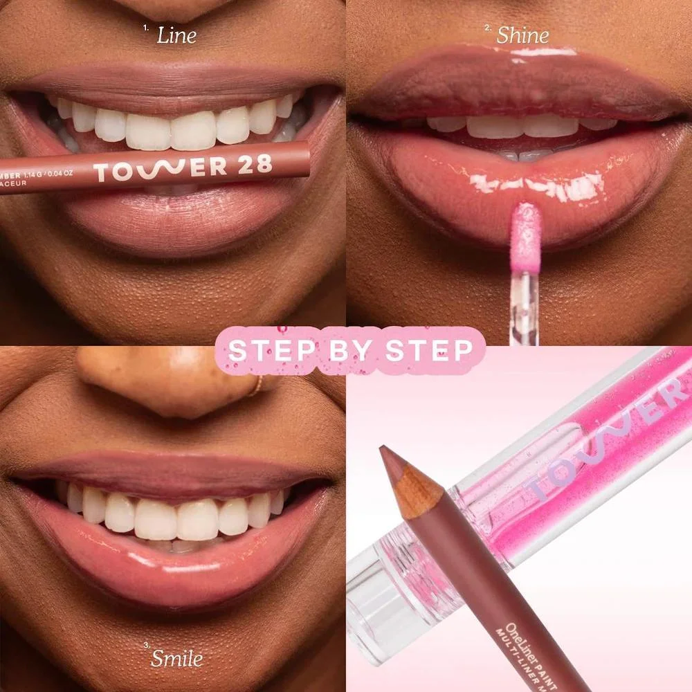 Line + Shine Set de Regalo Lápiz Labial y Brillo Labial
