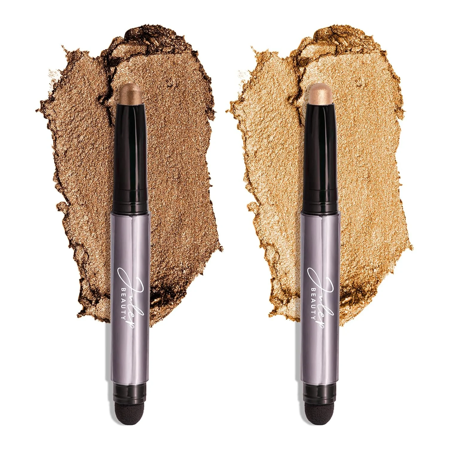 Julep Eyeshadow 101 Crème-to-Powder Duo, Bronze Shimmer & Warm Gold Shimmer