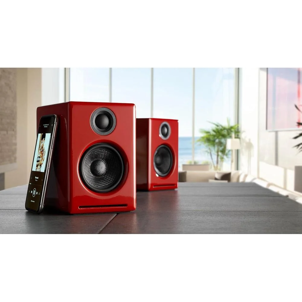 Audioengine A2+ Altavoces Bluetooth de 24 bits, 60 Watts para Computadora y Juegos en PC MAC Laptop Tablet
