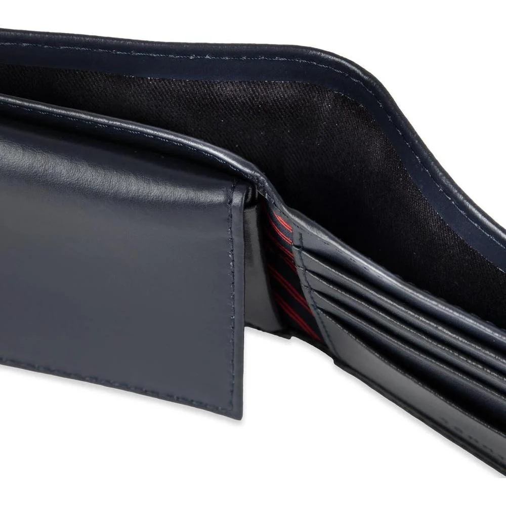 Billetera Tommy Hilfiger para hombre diseño clásico de cuero auténtico