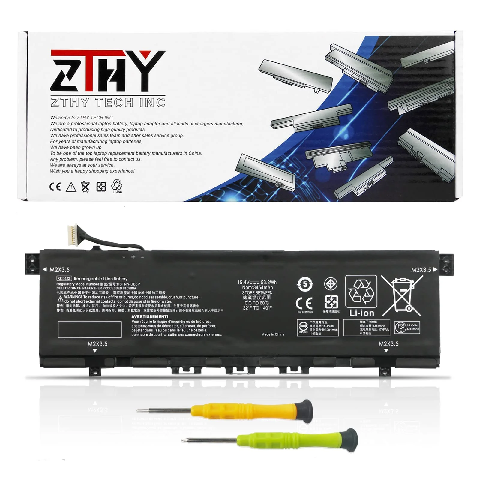 Batería KC04XL para HP Envy X360 13-AG 13-AH 13-AQ 13-AR