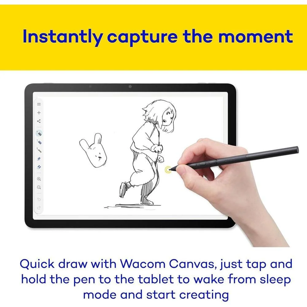 Wacom MovinkPad 11, tableta de dibujo Android con Pro Pen 3 sin batería, 8GB RAM/128GB almacenamiento, pantalla antirreflejo