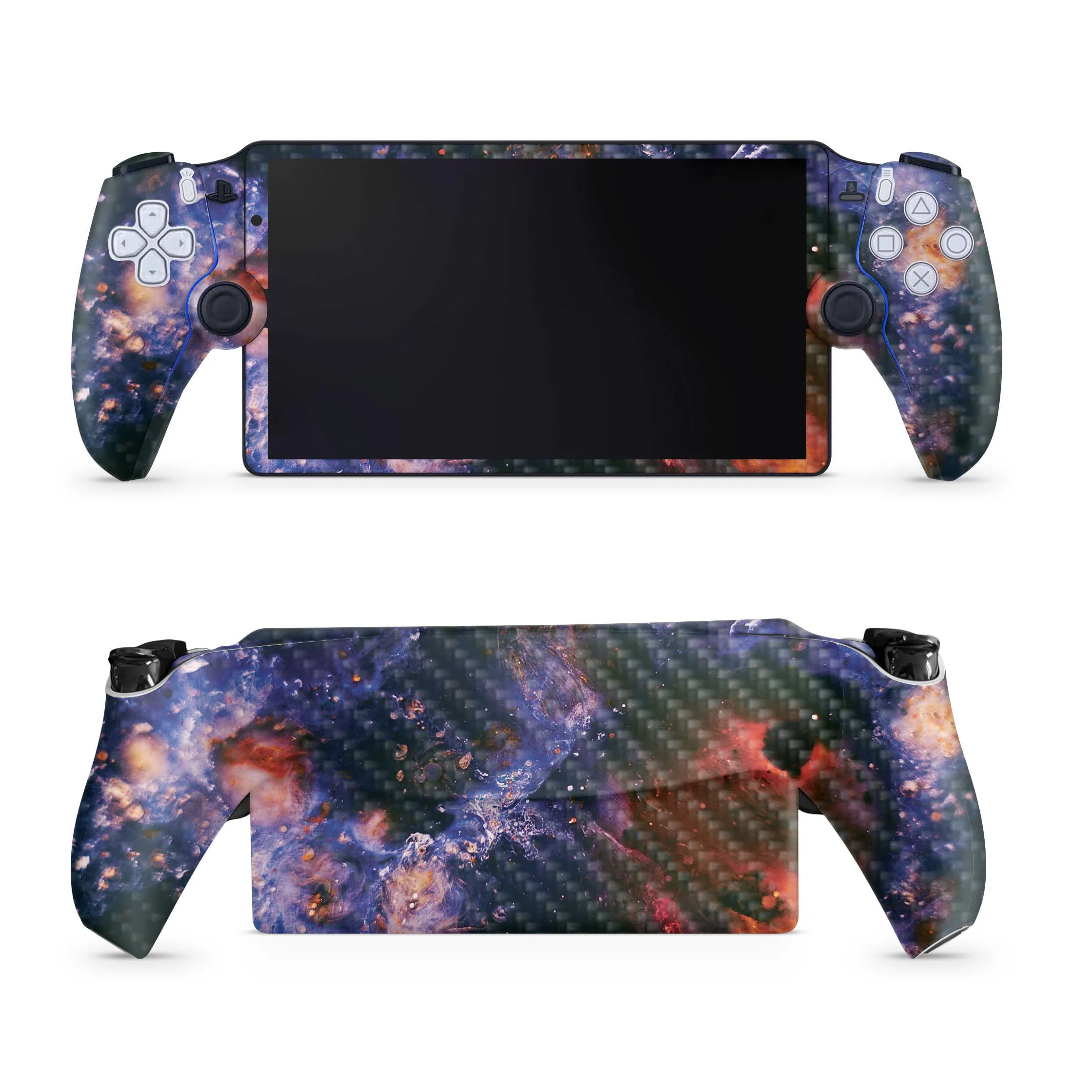 Skin de vinil para PS5 Portal Remote Player Carbon Fiber Andromeda
