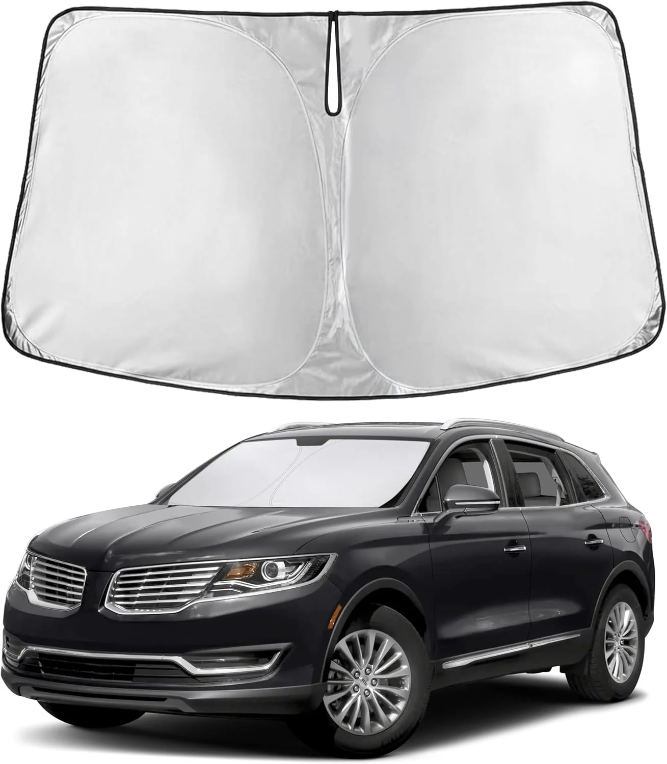 Parasol para parabrisas EcoNour compatible con Lincoln MKX/Nautilus 2016-2021