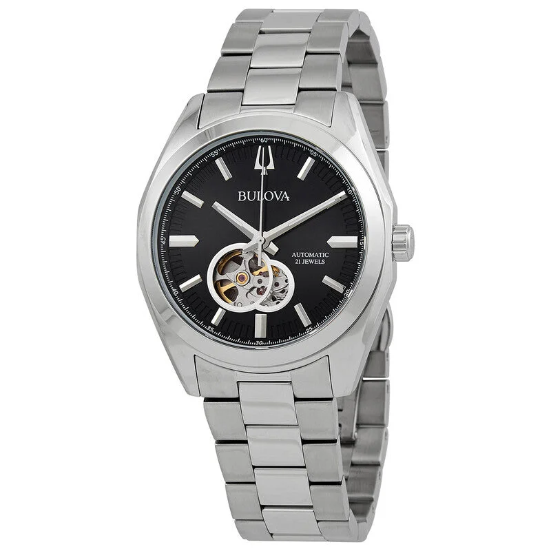 Reloj Bulova Surveyor Automático - Esfera Negra 42mm (96A270)