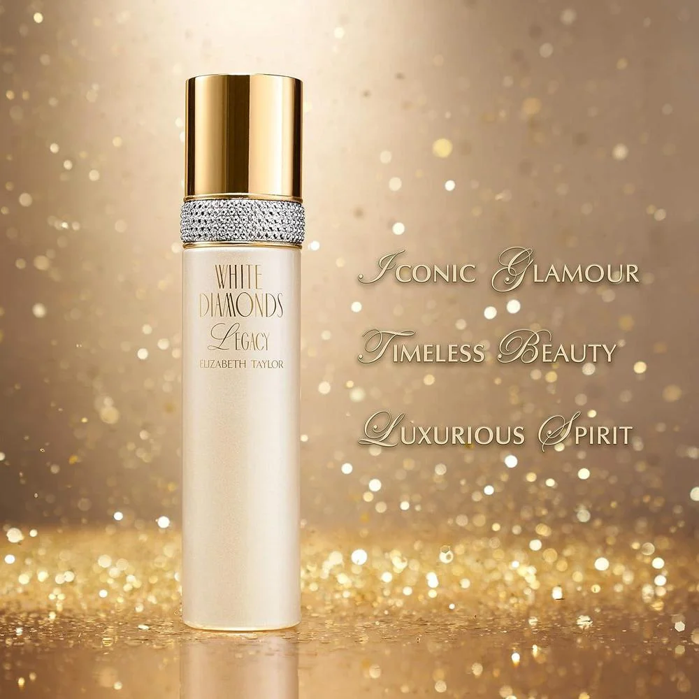 Elizabeth Taylor White Diamonds Legacy EDT Spray para Mujeres, fragancia floral larga duración