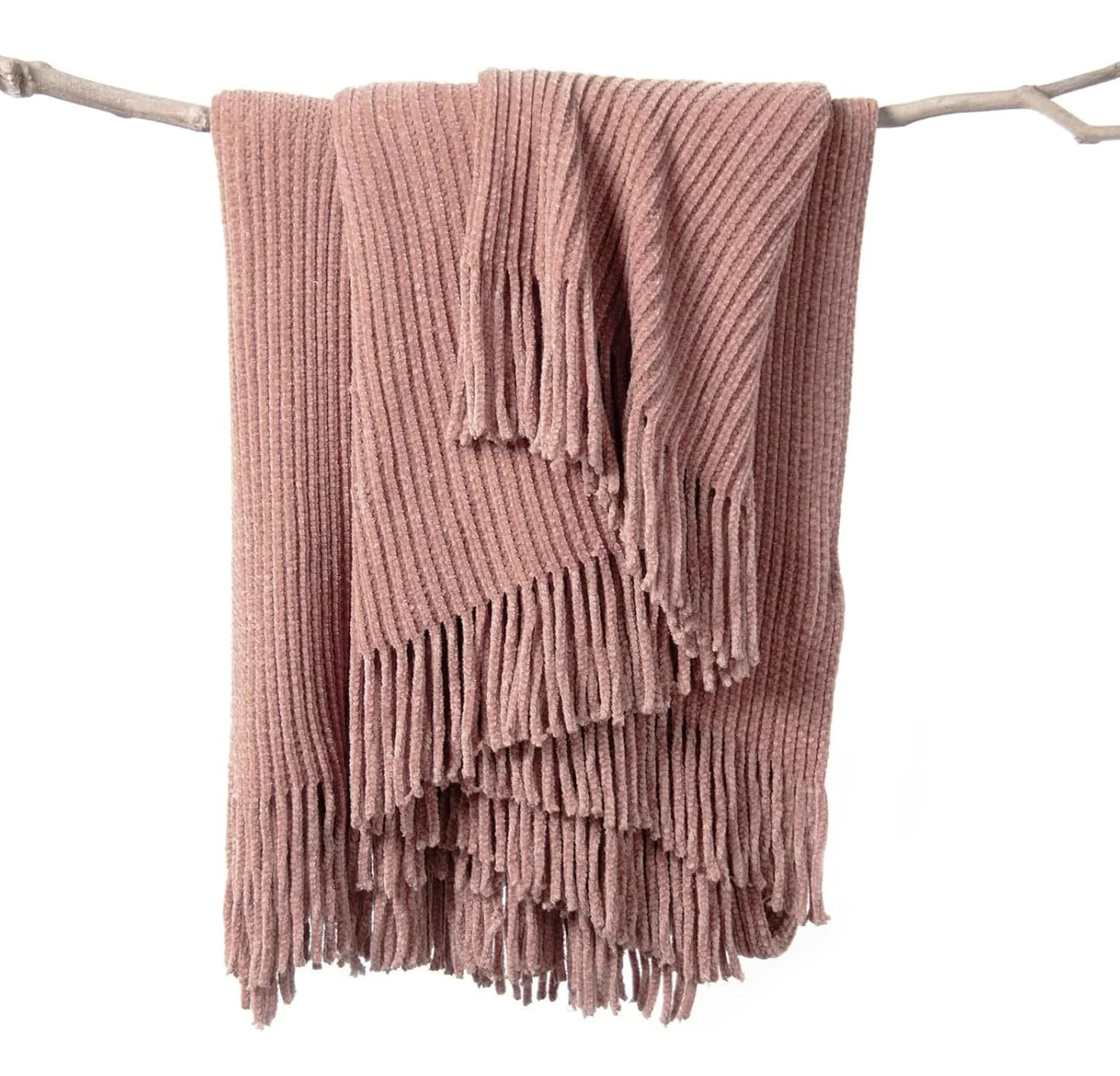 Manta Lifein Chenille Tejida Rosa 50 x 60 pulgadas